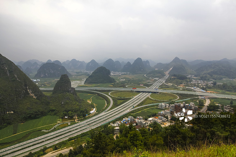 广西百色市靖西市旧州风光图片素材