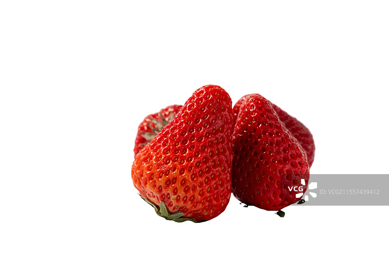 草莓白底图片图片素材