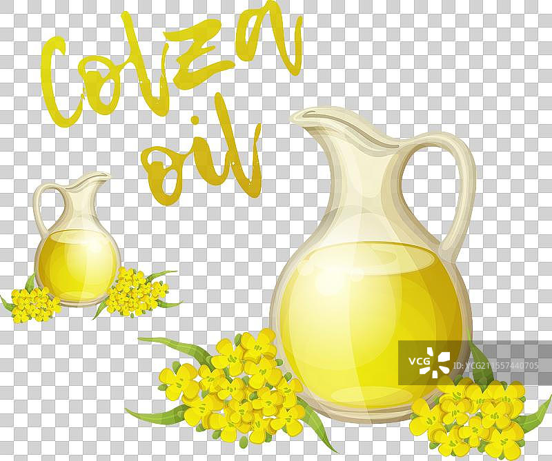 菜籽油图标，背景为白色图片素材