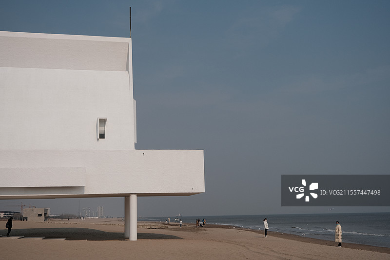 河北秦皇岛阿那亚海边风光图片素材