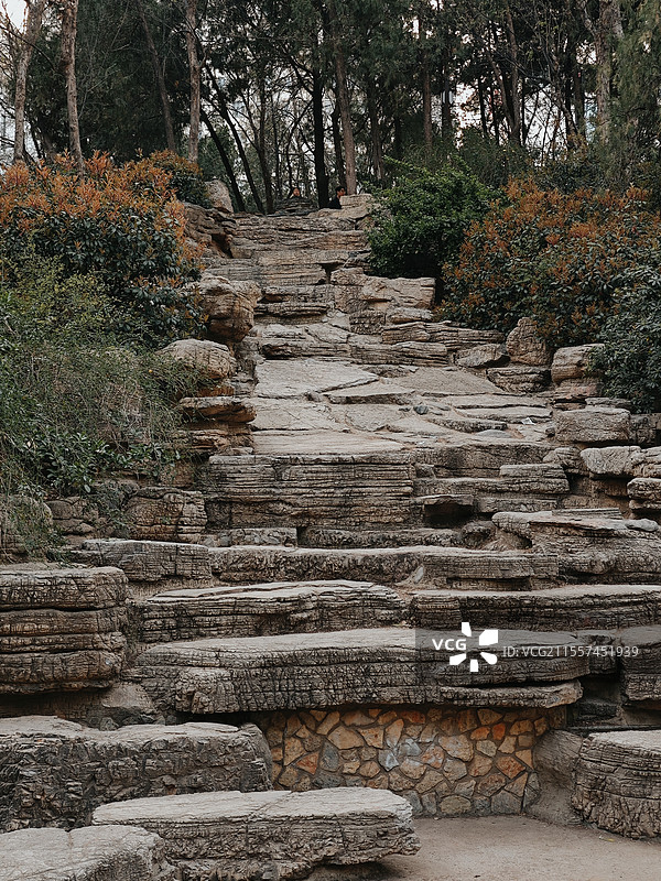 郑州市人民公园石阶（步步登高）图片素材