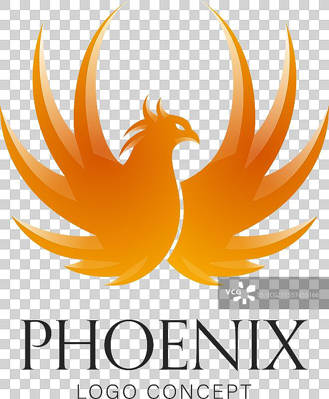 凤凰标志设计符号图片素材