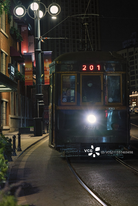 大连有轨电车图片素材