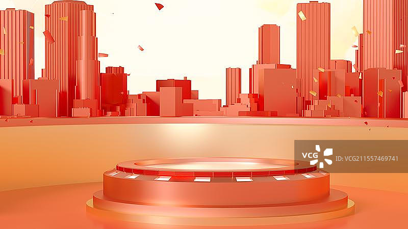 促销红色电商场景图片素材