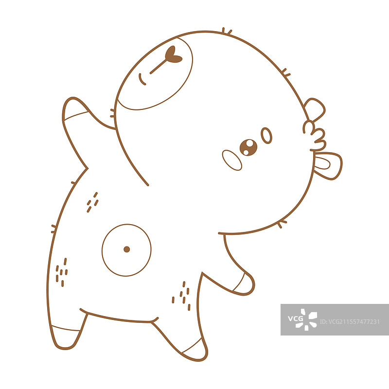 运动员水豚正在进行健身活动图片素材