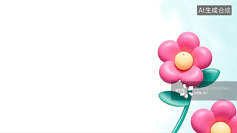 【AI数字艺术】2D卡通居右图片素材