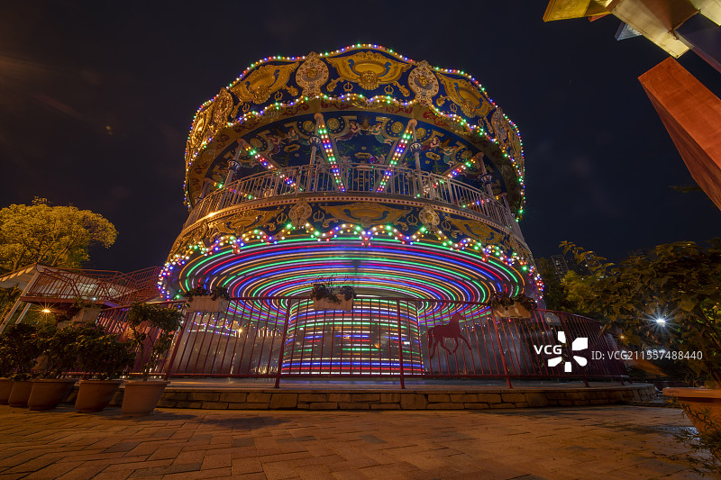 泸州酒城乐园夜景图片素材