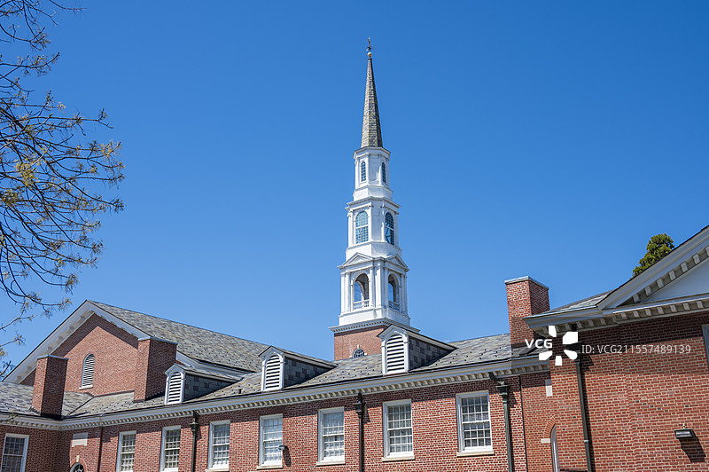 美国杜克大学春天的校园和花园图片素材