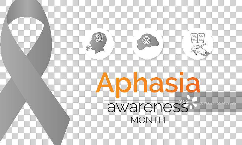 国家失语症意识月 健康意识图片素材