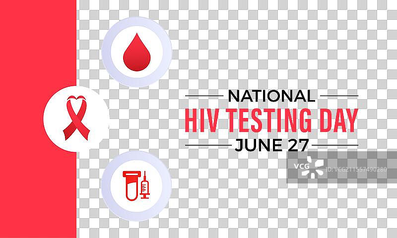 国家艾滋病检测日健康意识图片素材