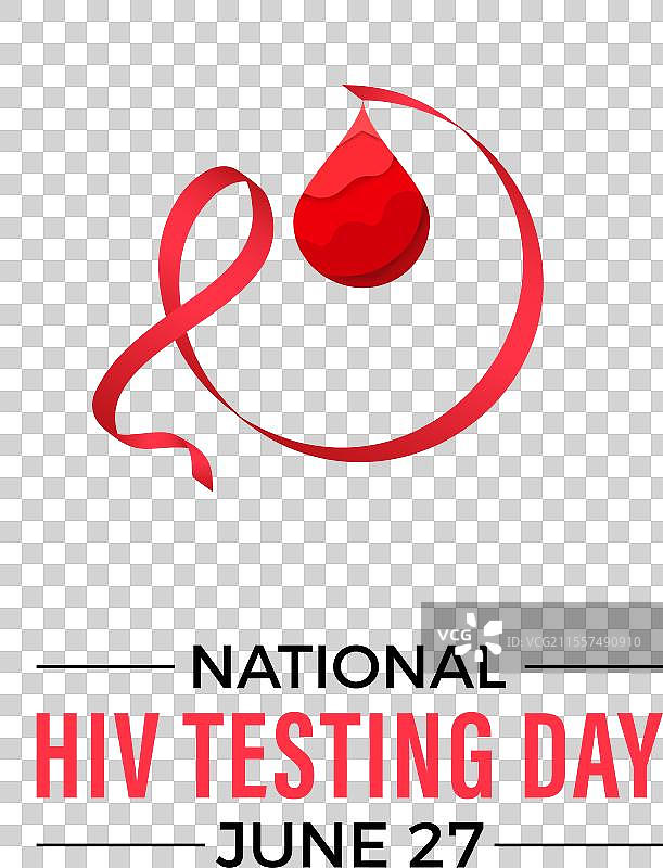 国家艾滋病检测日健康意识图片素材