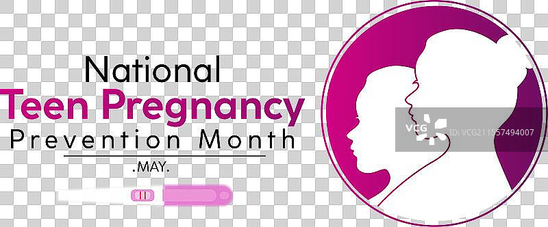 全国青少年怀孕预防月健康图片素材