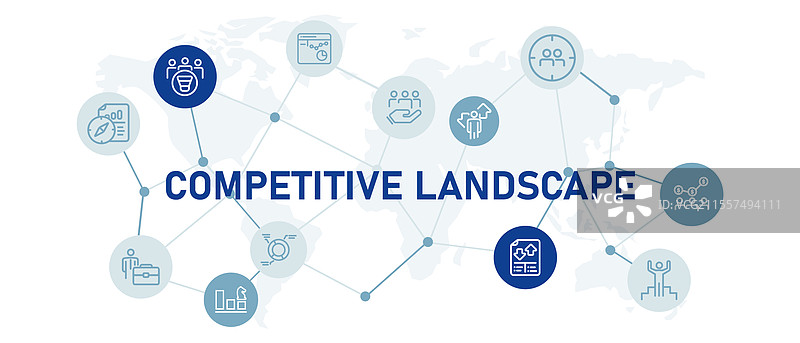 竞争环境概念性工作规划图片素材