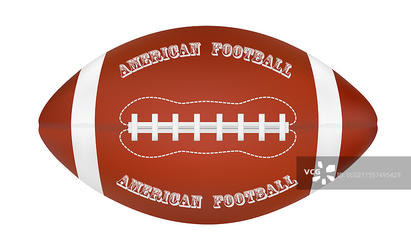 一个美式足球在一个图片素材