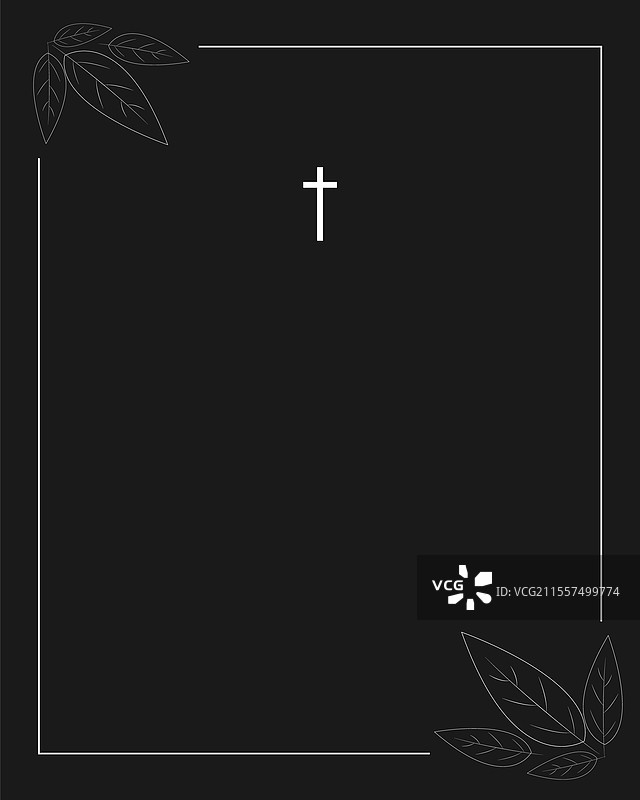 空白葬礼卡 数字葬礼卡图片素材