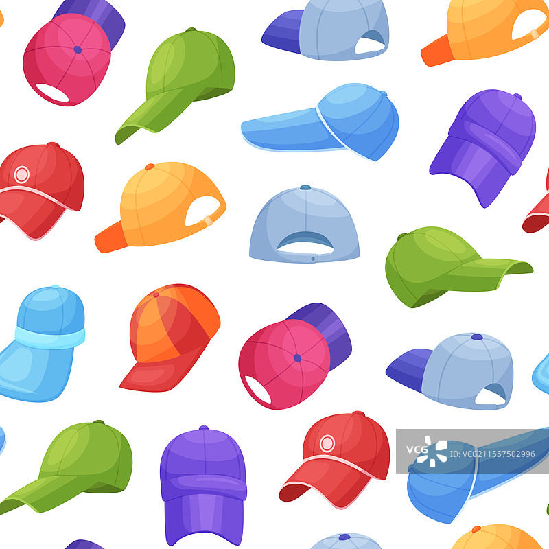 运动帽无缝图案图片素材