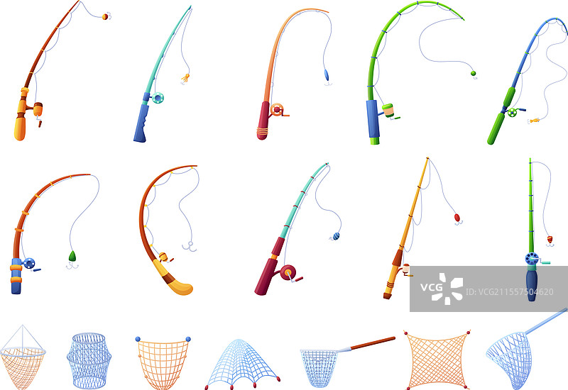 捕鱼网 鱼类捕捞设备图片素材