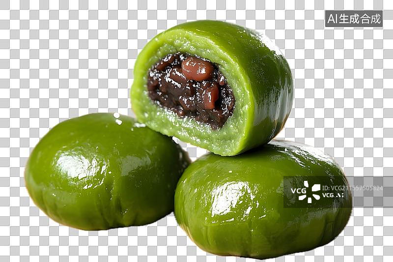 【AI数字艺术】清明节青团元素图片素材