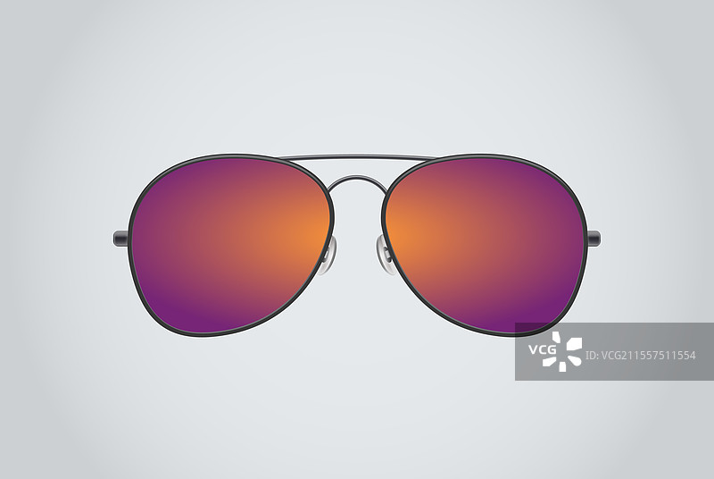 飞行员太阳镜背景明亮的镜片图片素材