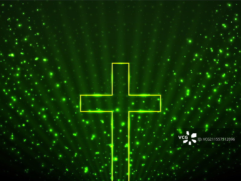 闪耀的基督教十字架与闪光背景图片素材