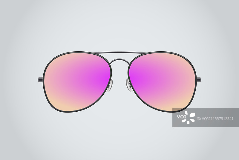 飞行员太阳镜背景明亮的镜片图片素材