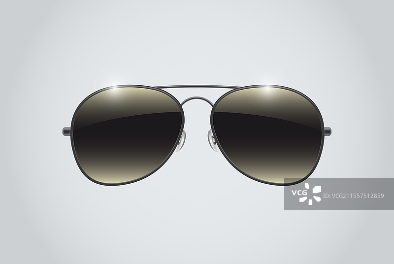 飞行员太阳镜背景明亮的镜片图片素材