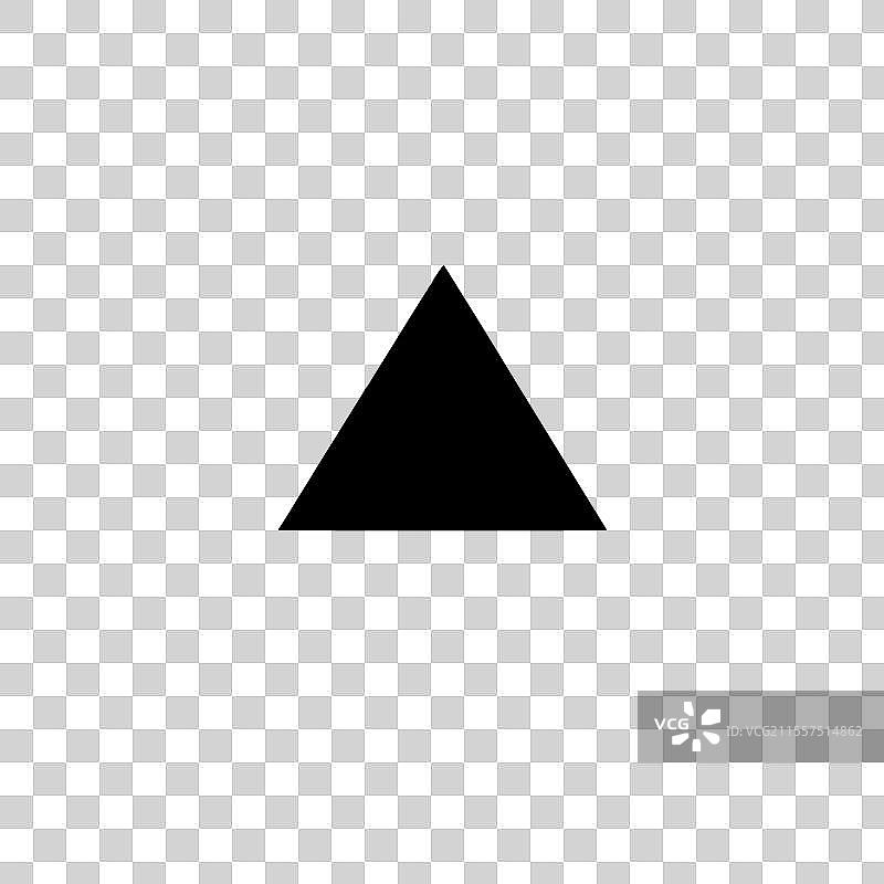 黑白三角形图片素材