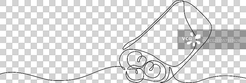 健康蓝莓填充的抽象可丽饼图片素材