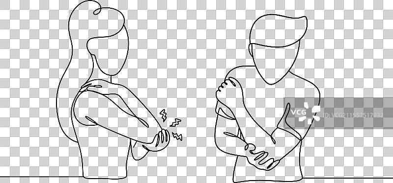 肘部疼痛图片素材