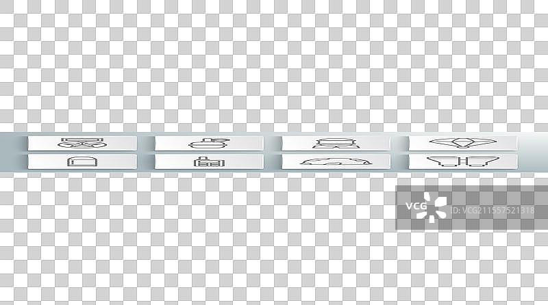 手榴弹和对讲机的线条图标图片素材