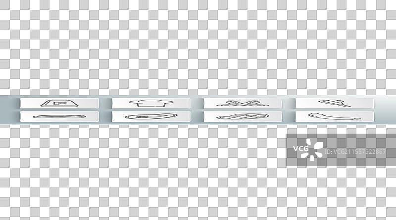 厨师帽下的交叉香肠和牛排肉图片素材