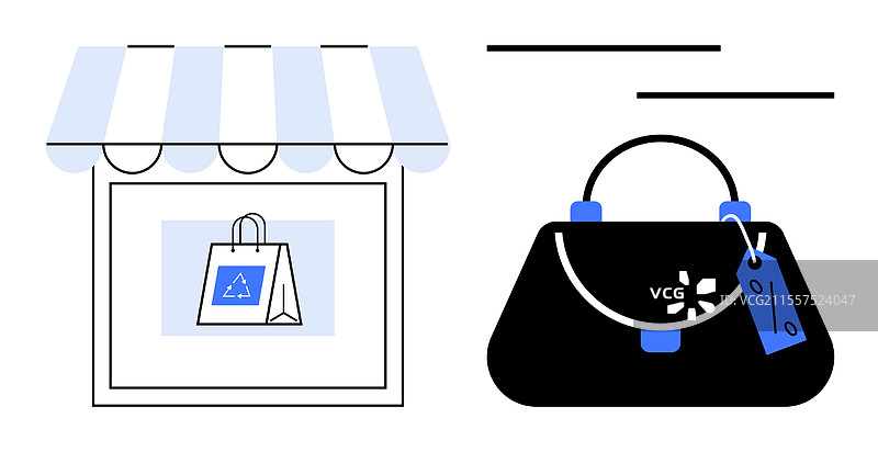 环保购物可持续时尚图片素材