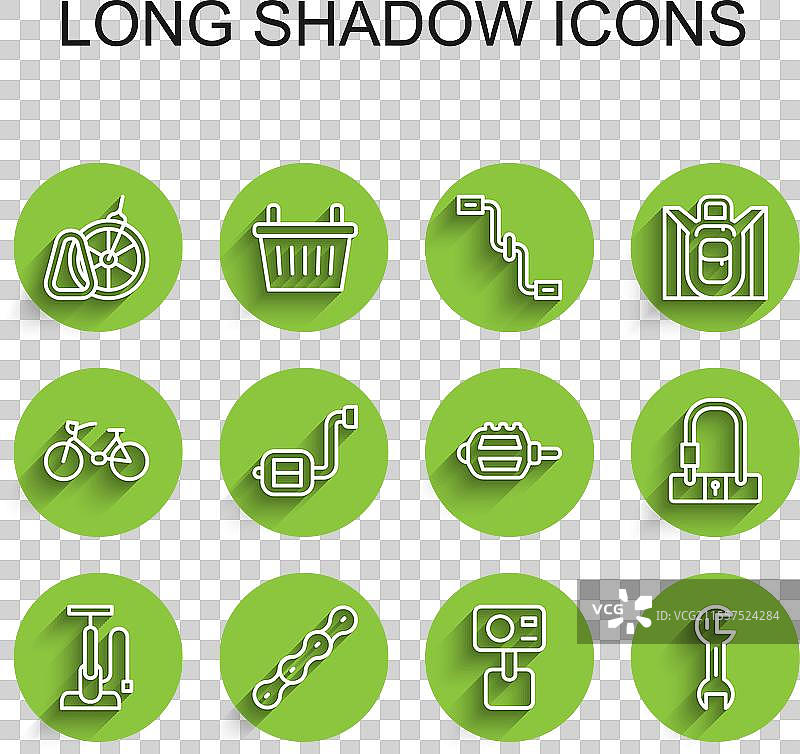 设置自行车气泵链条停车动作图片素材