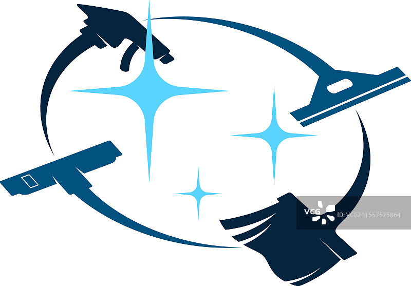 清洁和洗涤标志与工具图片素材