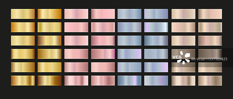 金色玫瑰、银色、全息铜和金色图片素材