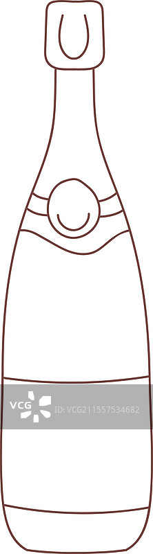 香槟瓶排列整齐图片素材