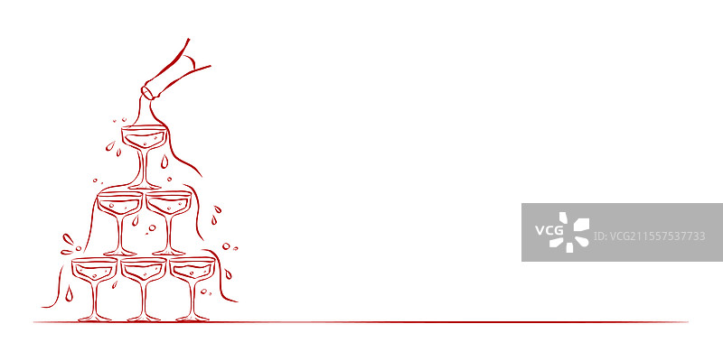 调皮的美学元素手绘线条艺术图片素材