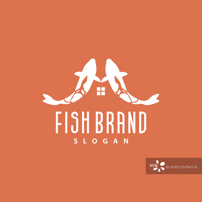 锦鲤鱼标志设计 装饰性鱼类 水族箱图片素材