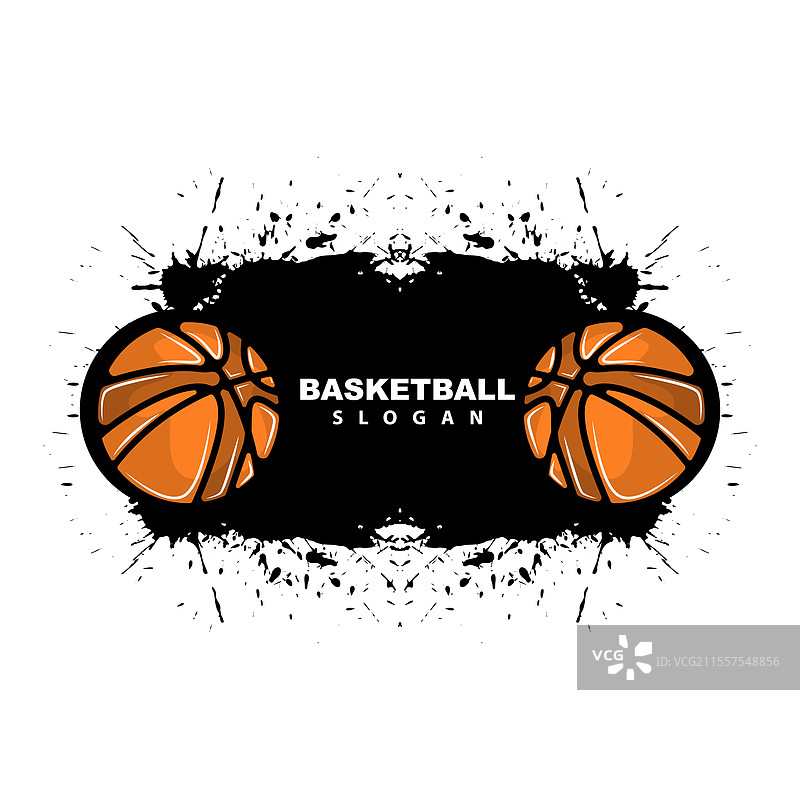 简单极简的篮球运动标志图片素材