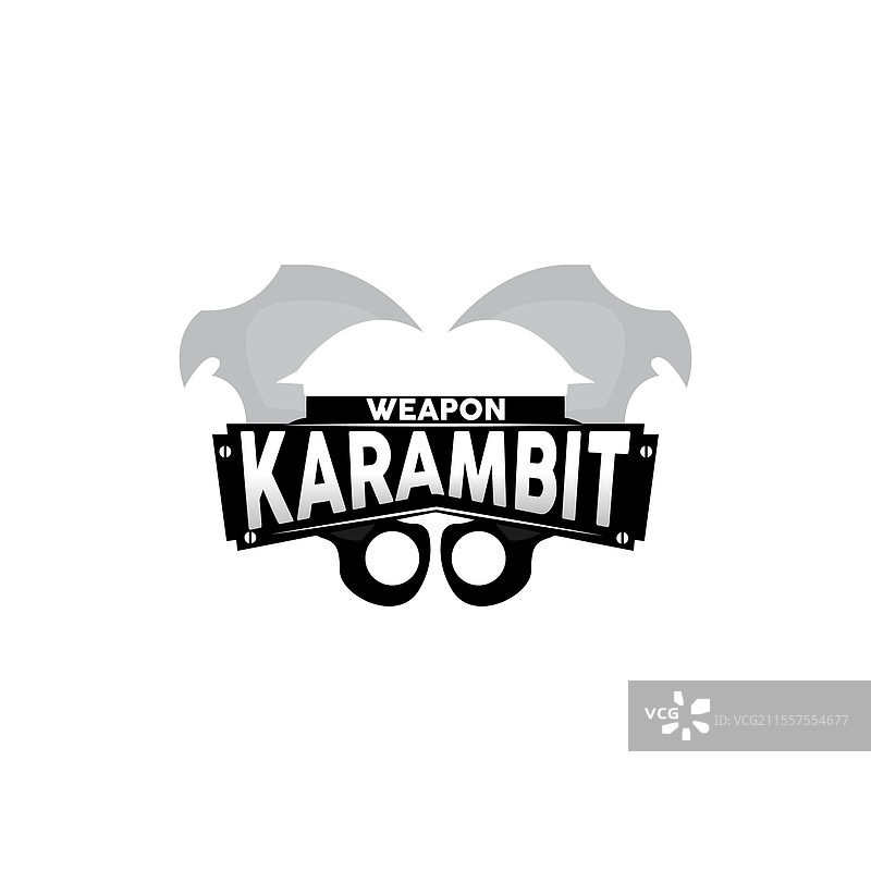 克拉比特印尼战斗武器忍者标志图片素材