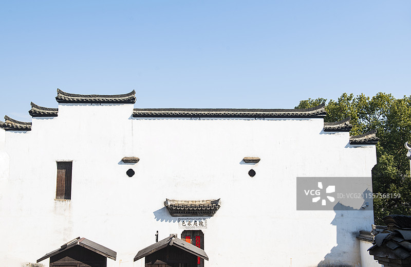 浙江省衢州龙游民居苑景区 江南民居 衢州 江南古镇 老建筑 古宅 马头墙图片素材