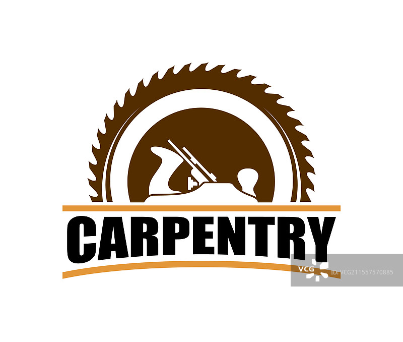 木工服务的木工图标，锯片和刨子图片素材