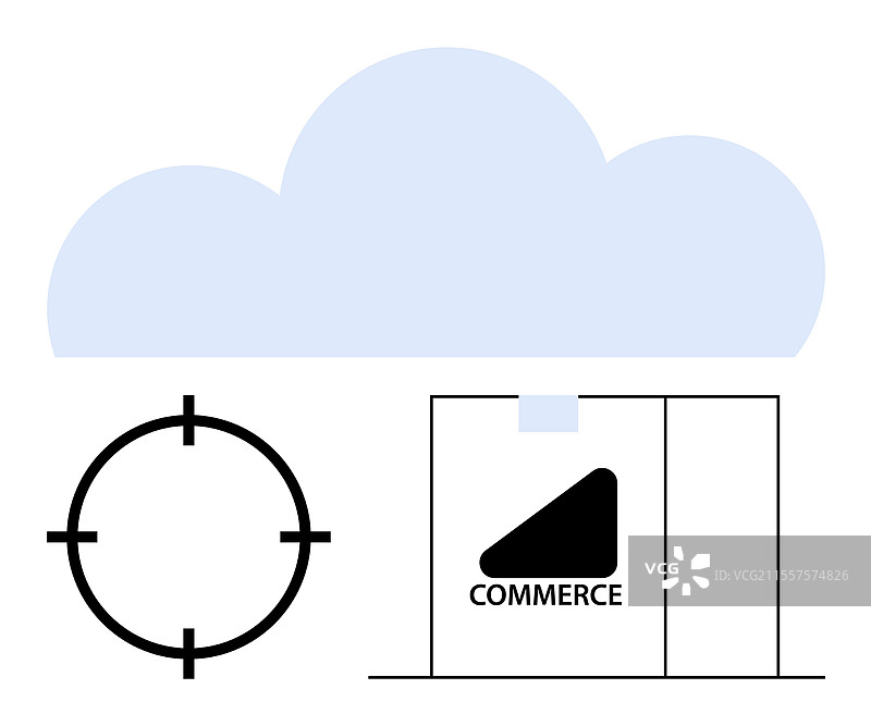 云计算与电子商务的互联互通图片素材