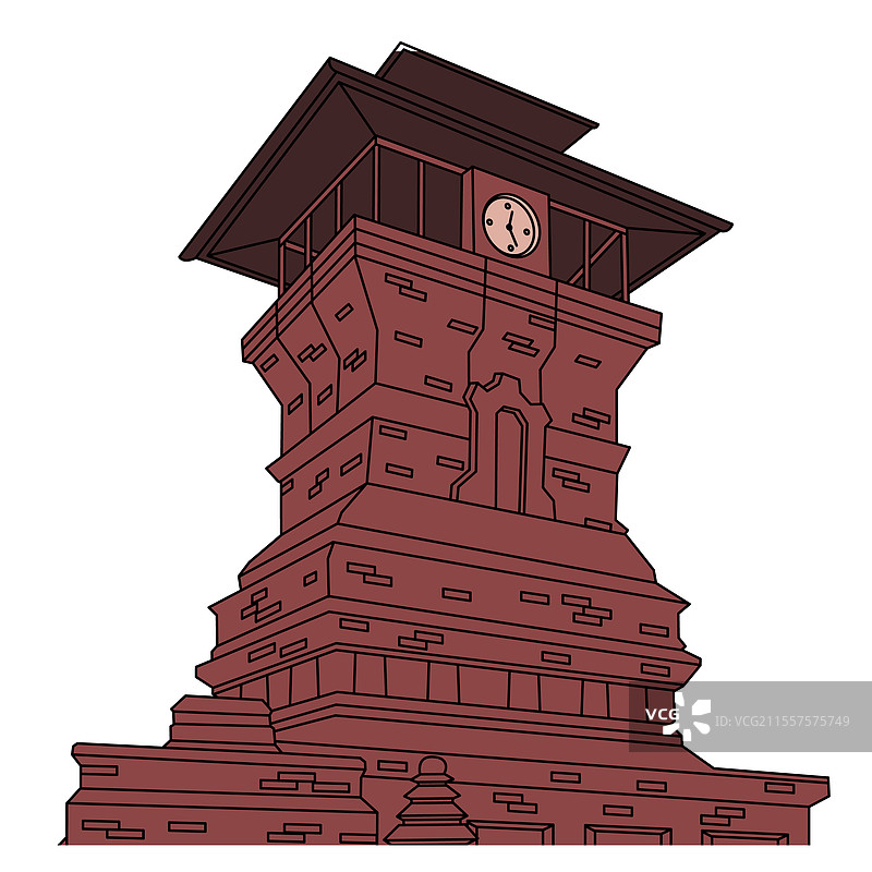 中爪哇印尼库都斯塔楼遗产图片素材