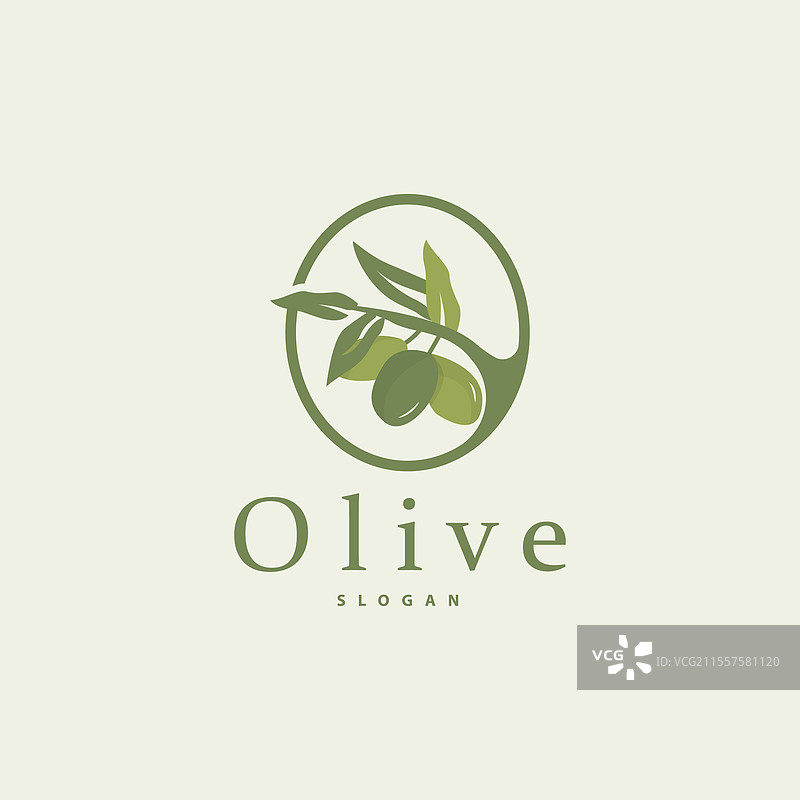 优质橄榄油标志新鲜植物花园设计图片素材