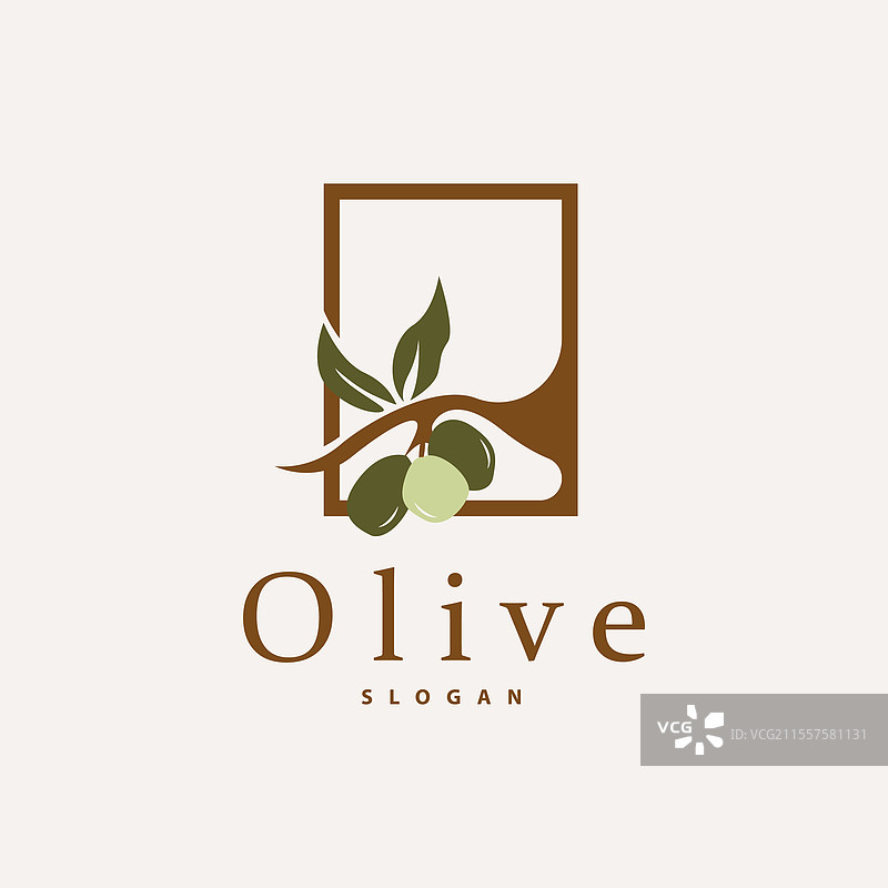 优质橄榄油标志新鲜植物花园设计图片素材