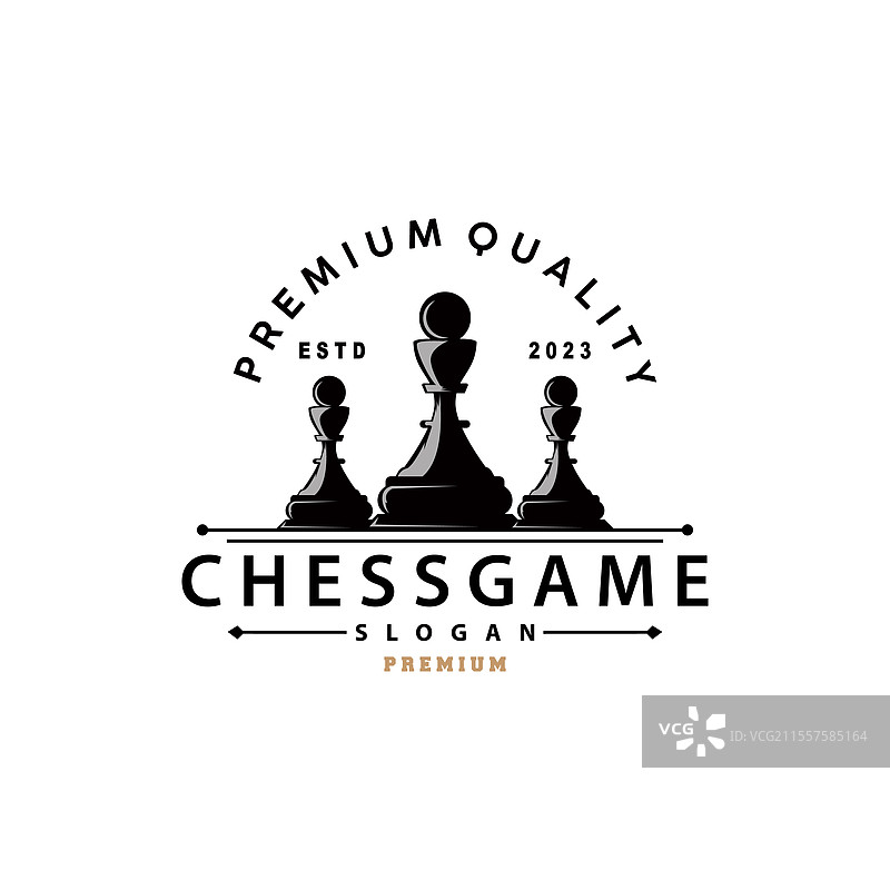 简单的棋盘游戏标志，棋子设计图片素材