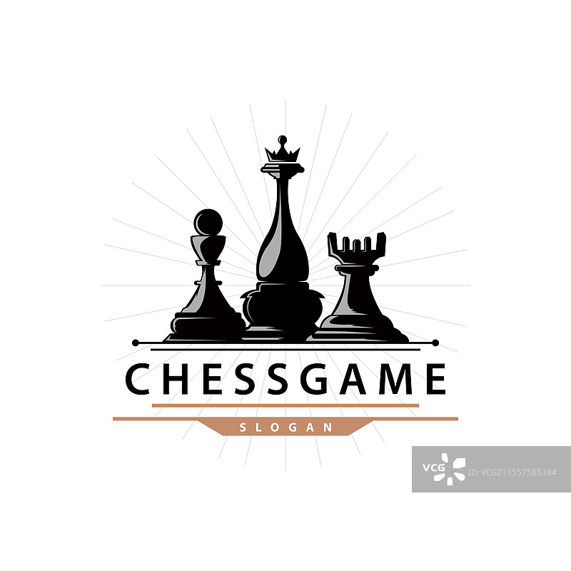 简单的棋盘游戏标志，棋子设计简洁图片素材