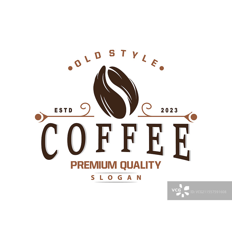 咖啡标志简单的咖啡因饮料设计图片素材