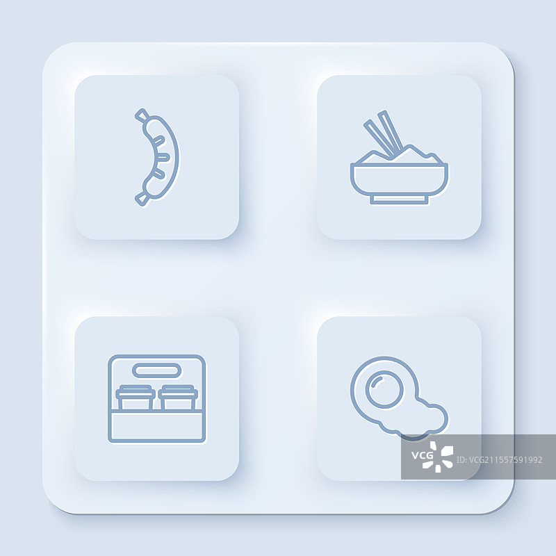 碗里放着热狗米饭和筷子图片素材